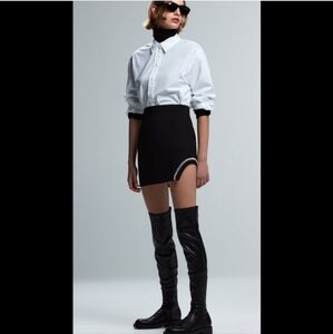 Zara Jewel Trimmed Mini Skirt